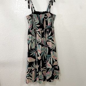 Tropical Floral Maxi Rayon Tiered Dress 18 Torrid Sz 2